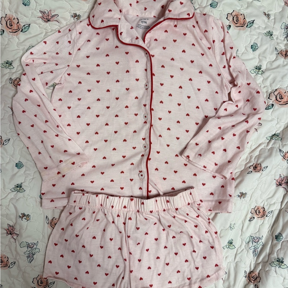 Carter's Pink Heart Pajama Set
